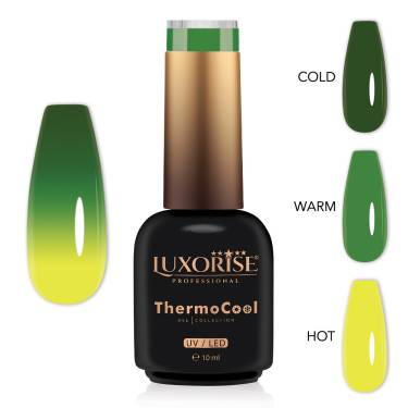 Oja Semipermanenta Termica 3 Culori LUXORISE ThermoCool - Citrus Cooler 10ml