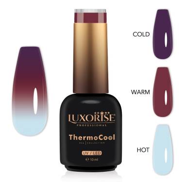 Oja Semipermanenta Termica 3 Culori LUXORISE ThermoCool - Happy Hippy 10ml
