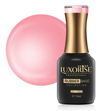 Rubber Base LUXORISE Crystal Collection - Pink Gloss 15ml